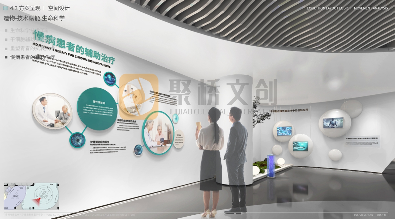 生物醫(yī)藥企業(yè)展廳參觀路線設(shè)計(jì)：讓客戶越走越想看